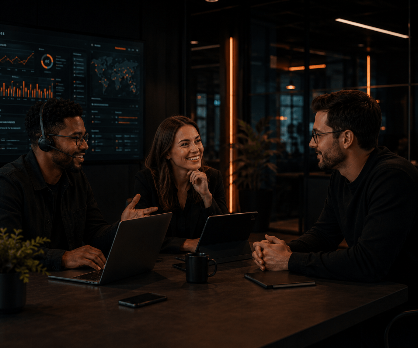 Equipe da Armel-x reunida discutindo um projeto de tecnologia